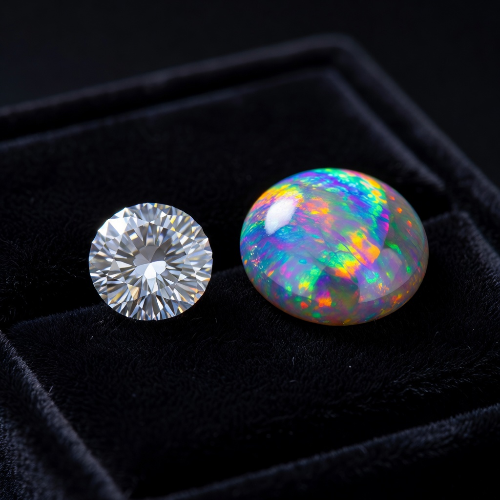 Diamond vs Ammolite: A Complete Comparison Guide