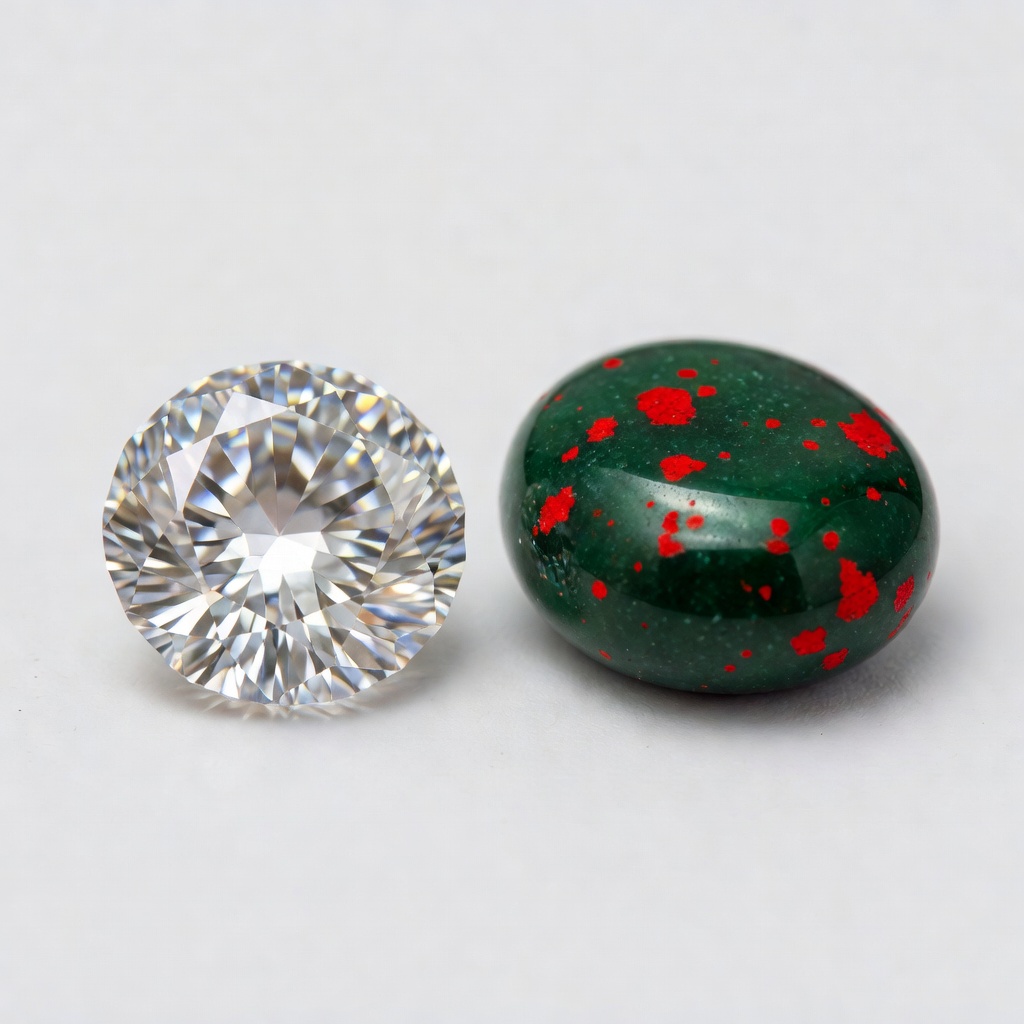 Diamond vs Bloodstone: Complete Gemstone Comparison