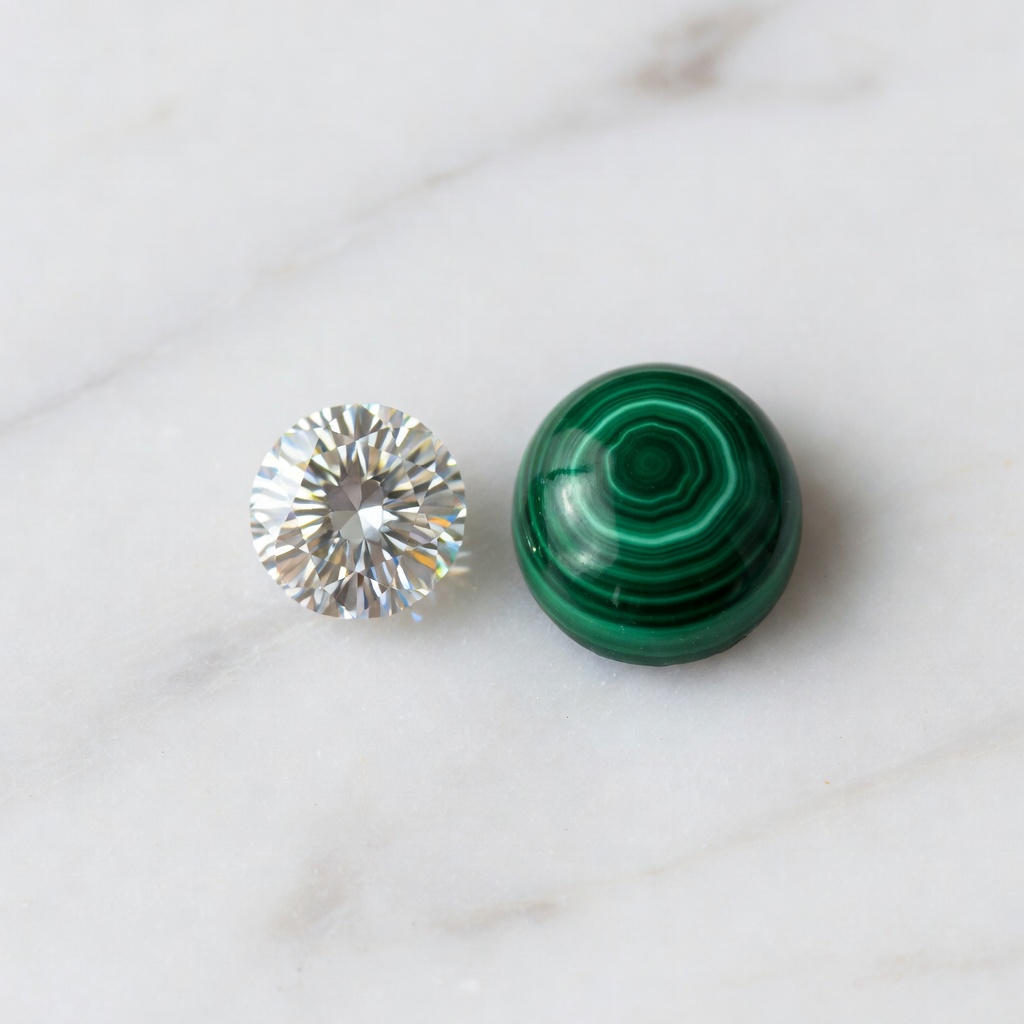 Diamond vs Malachite: Complete Gemstone Comparison Guide
