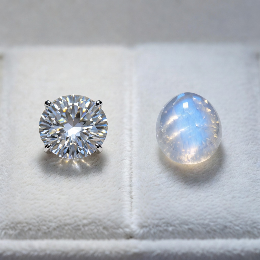 Diamond vs Moonstone: Complete 2024 Gemstone Guide