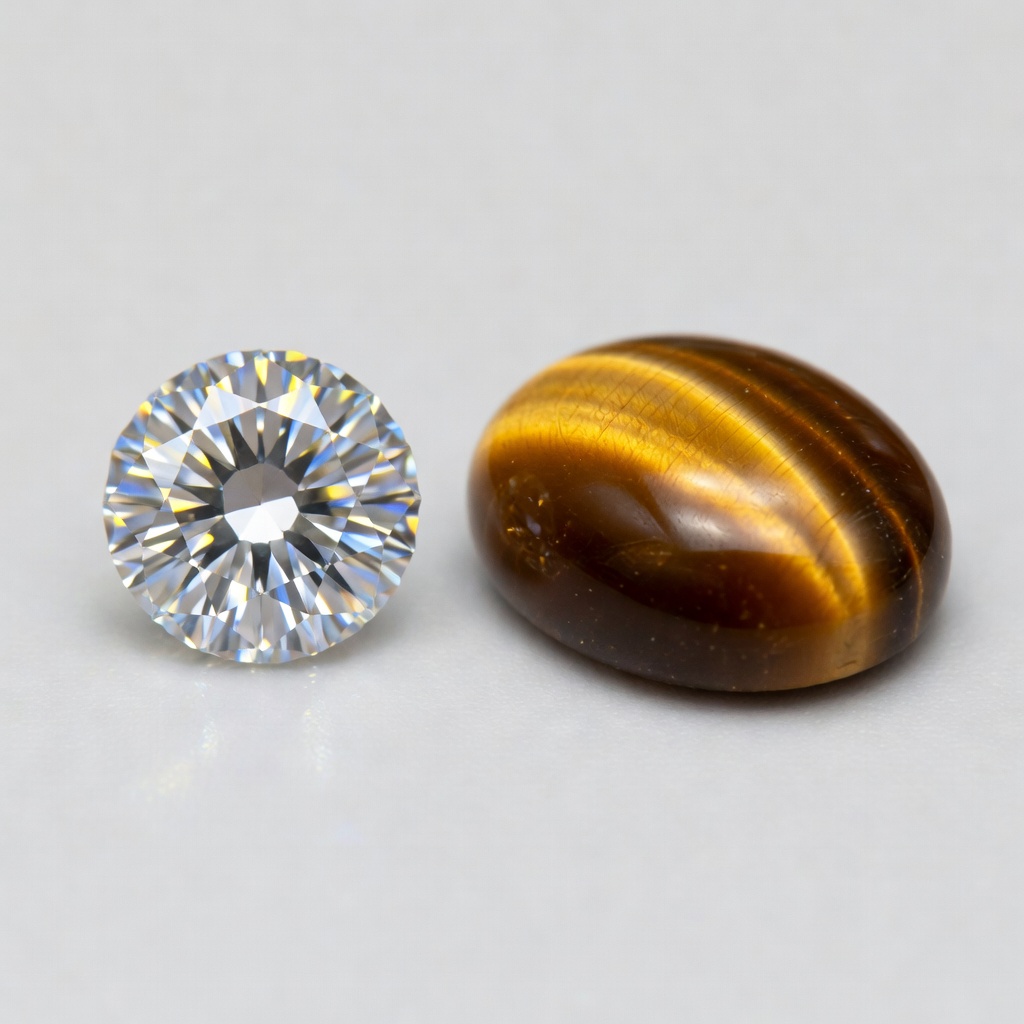Diamond vs Tiger's Eye: Complete Gemstone Comparison