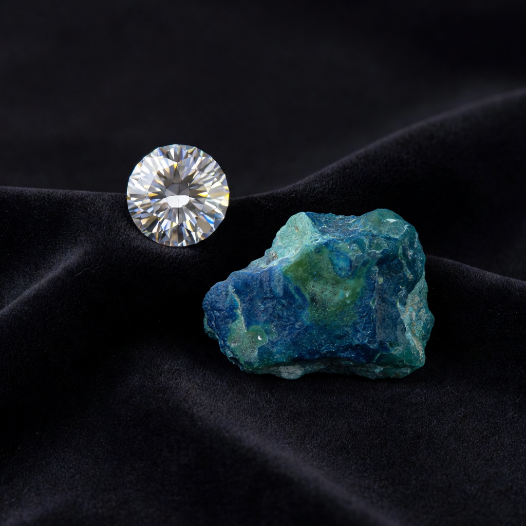 Diamond vs Vivianite: A Complete Gemstone Comparison
