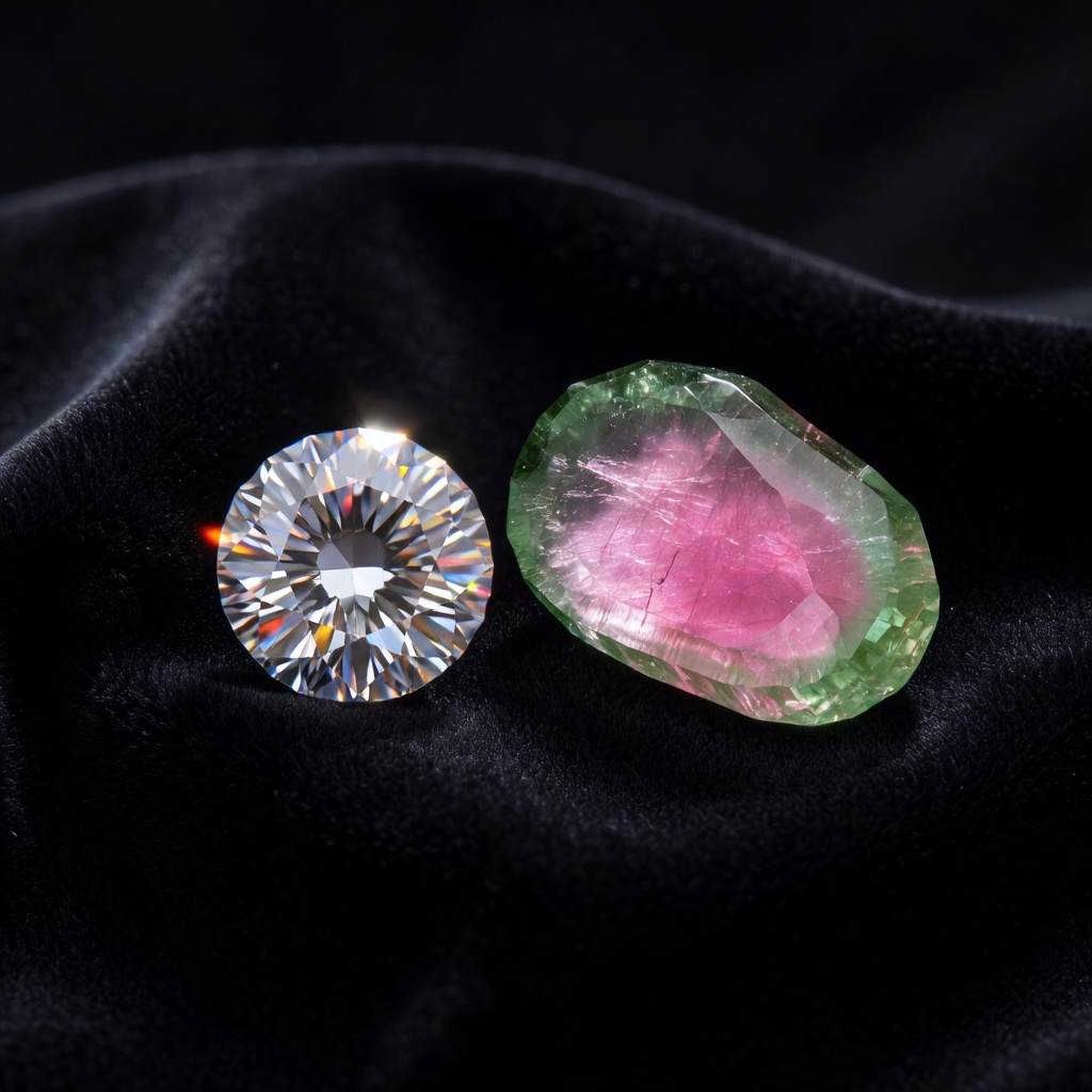 Diamond vs Watermelon Tourmaline: Complete Comparison
