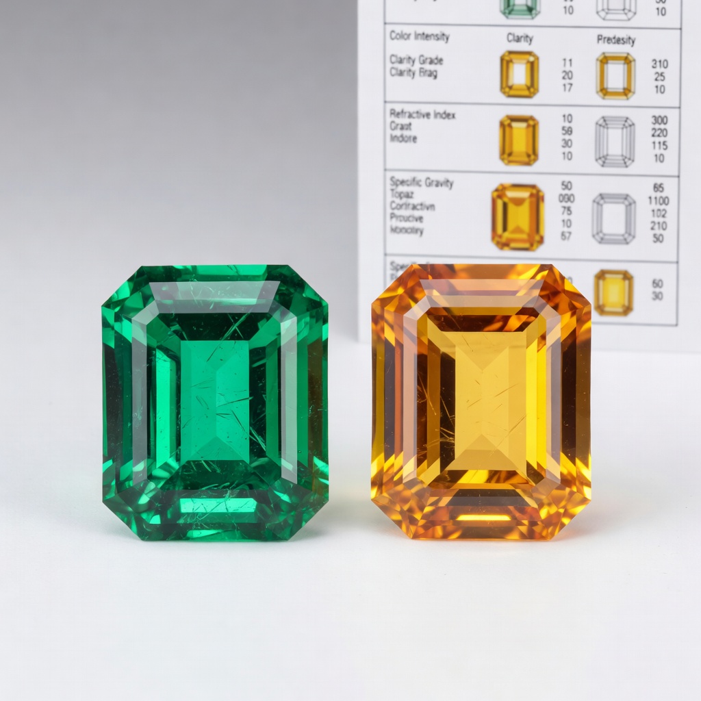 Emerald vs Imperial Topaz: Complete Gemstone Comparison