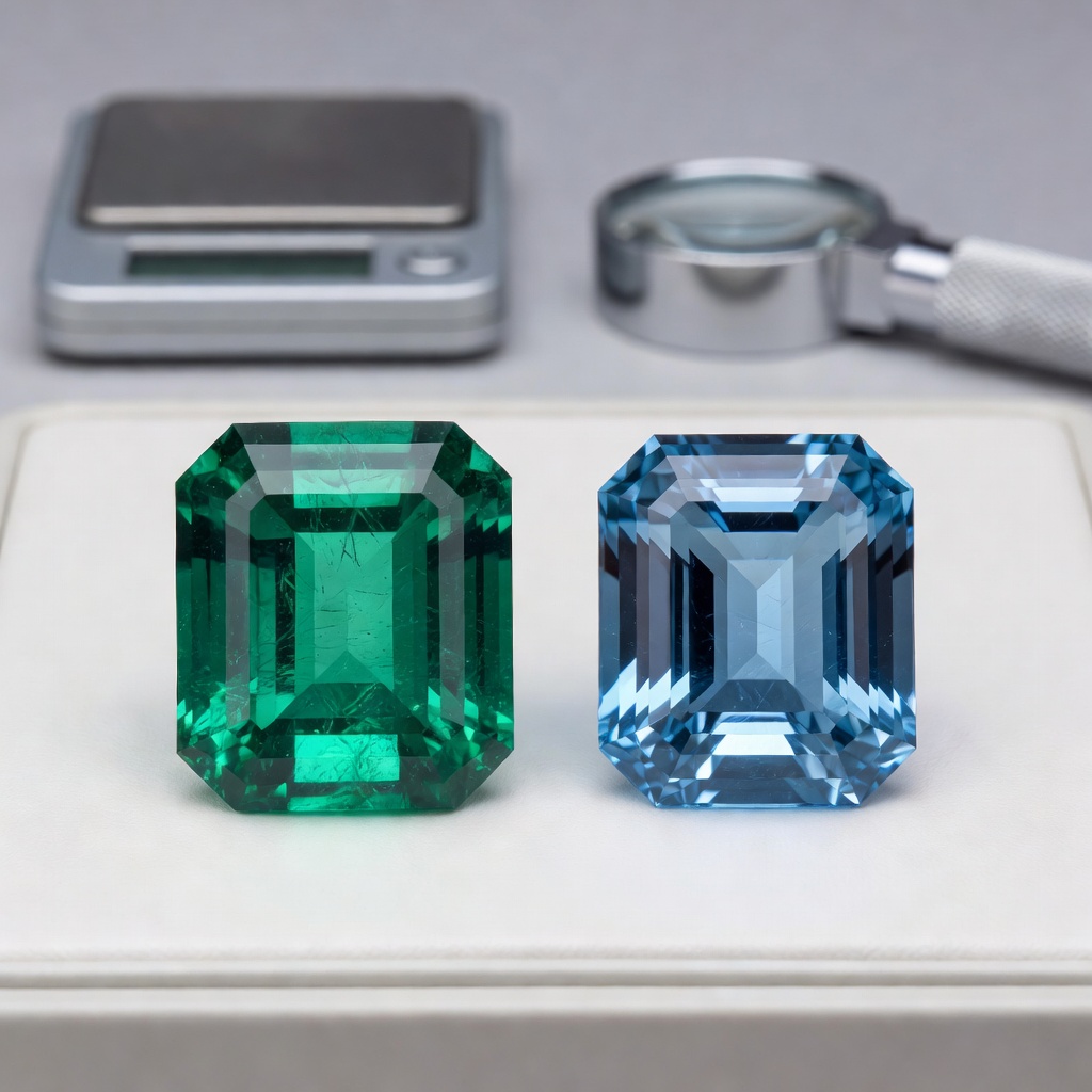 Emerald vs Swiss Blue Topaz: Complete Comparison Guide