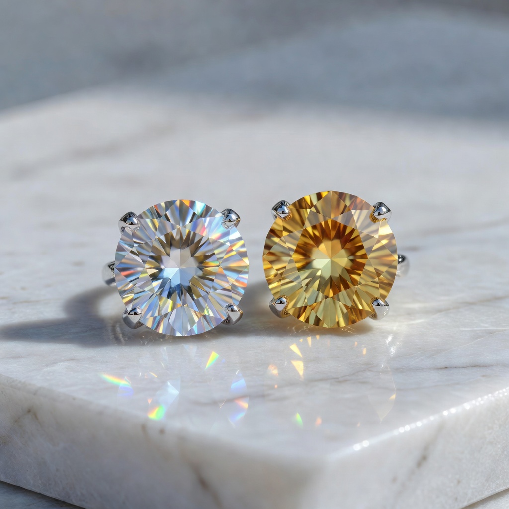Moissanite vs Citrine: The Complete Gemstone Comparison