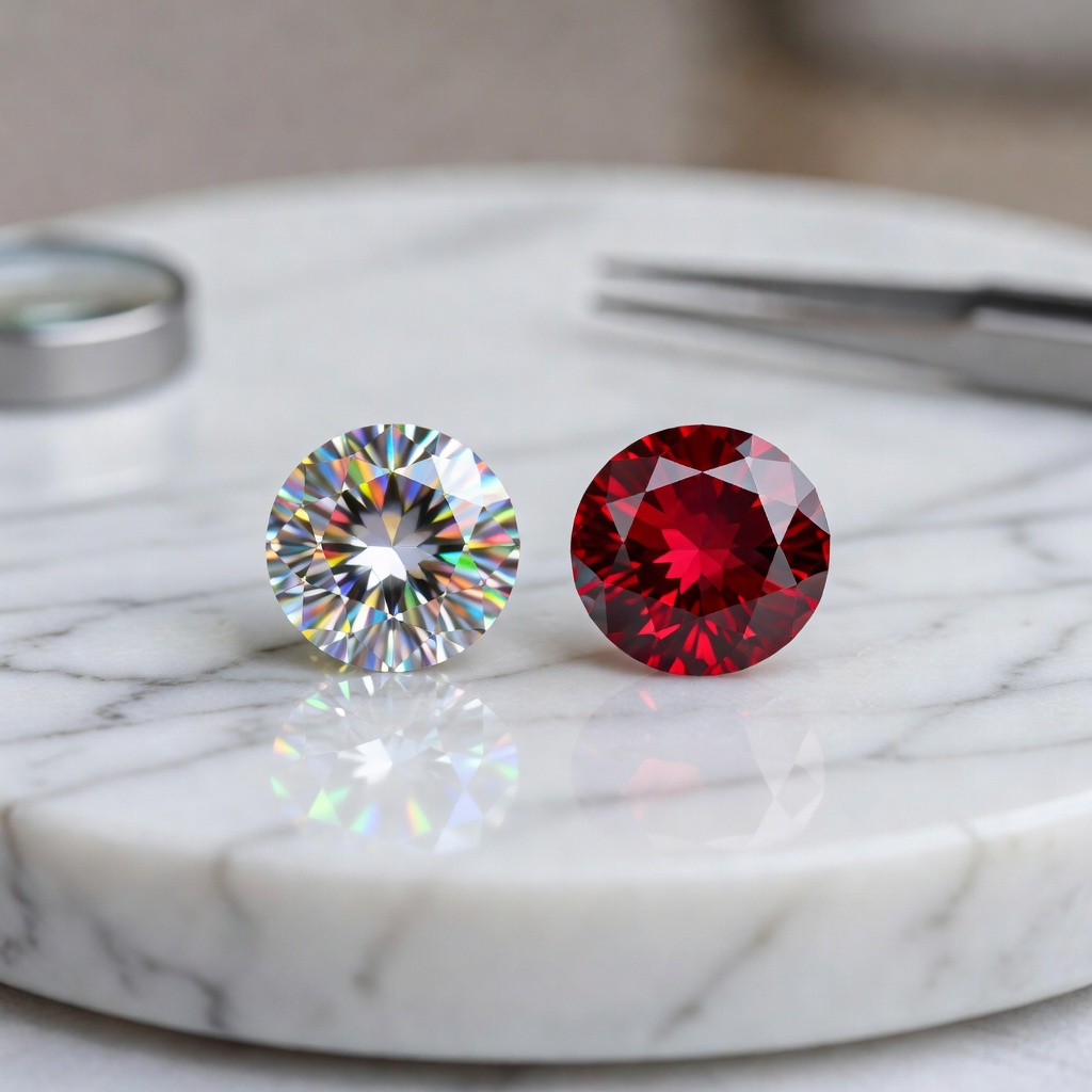 Moissanite vs Garnet: The Ultimate Gemstone Showdown