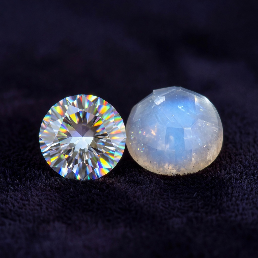 Moissanite vs Moonstone: Complete Comparison Guide