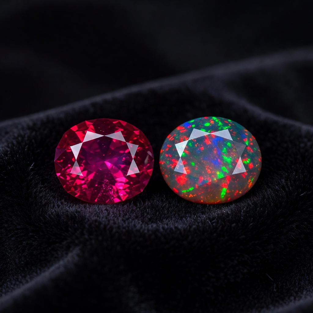 Ruby vs Black Opal: Complete Gemstone Comparison Guide