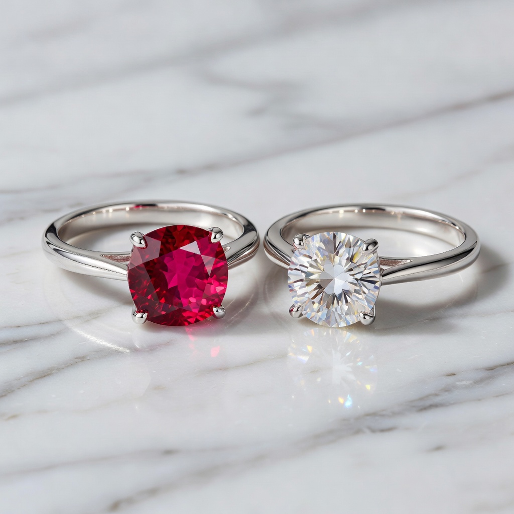 Ruby vs Lab-Created Moissanite: The Ultimate Guide
