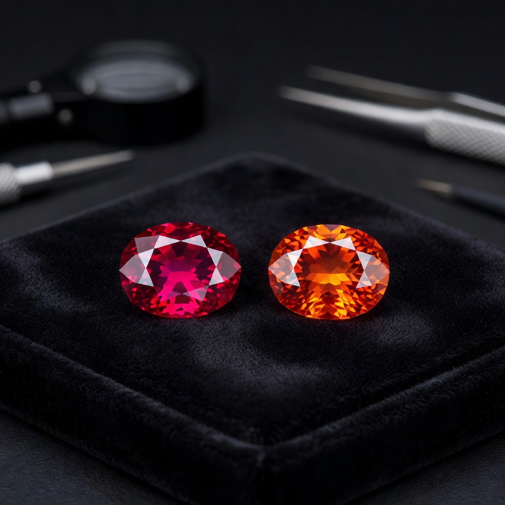 Ruby vs Mandarin Garnet: The Ultimate Red-Orange Showdown