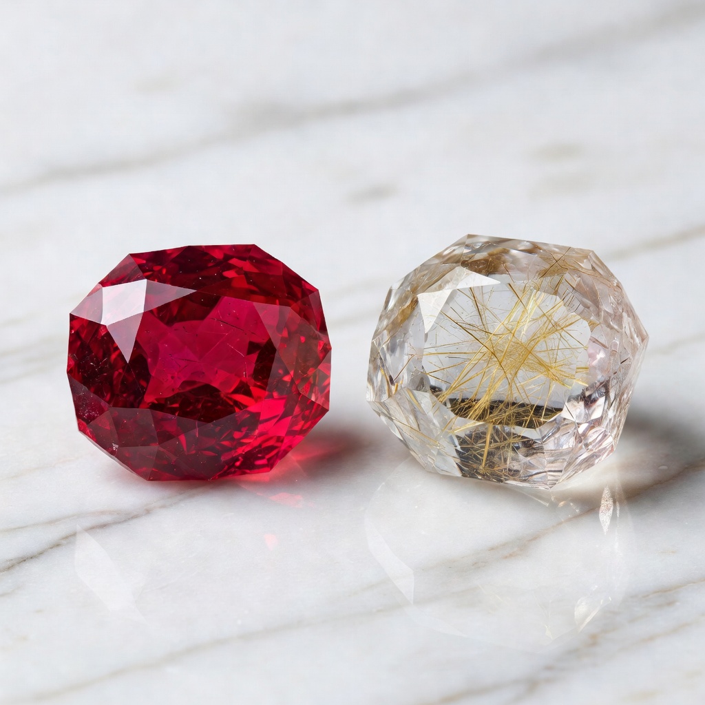 Ruby vs Rutilated Quartz: Complete Comparison Guide