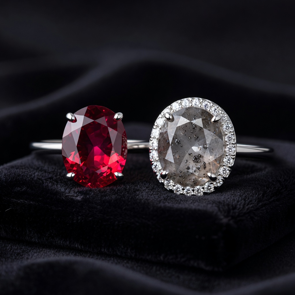 Ruby vs Salt and Pepper Diamond: Complete Comparison Guide