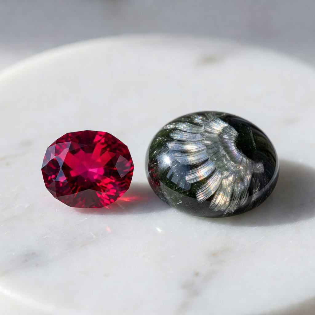 Ruby vs Seraphinite: Complete Gemstone Comparison